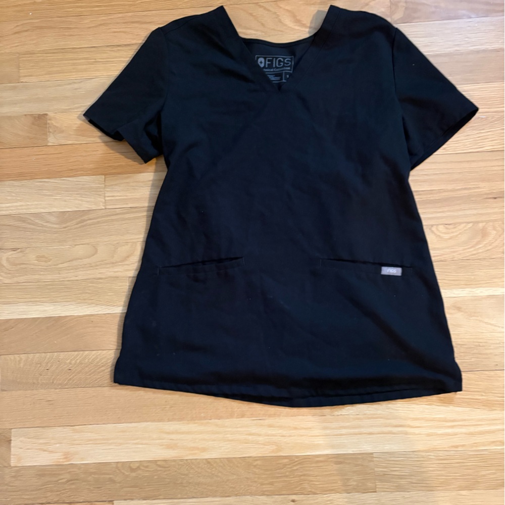 Figs Black Technical Tee
